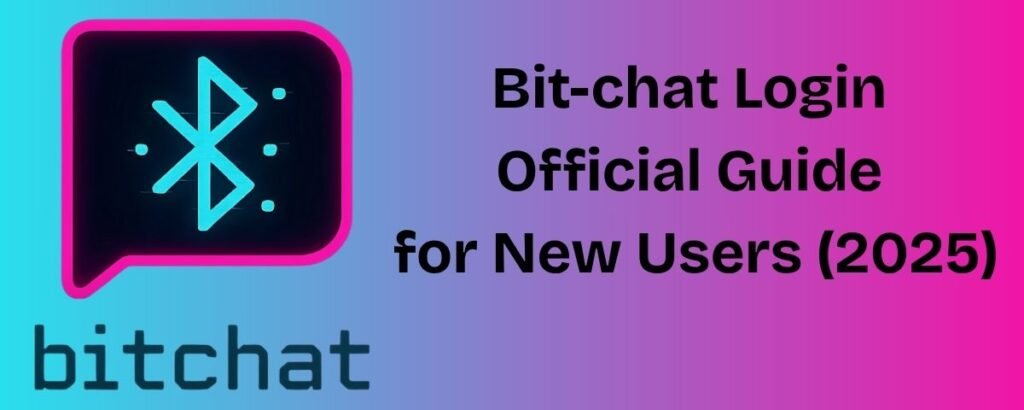 Futuristic Bitchat app login screen on smartphone with glowing mesh network background, symbolizing secure decentralized messaging in 2025”