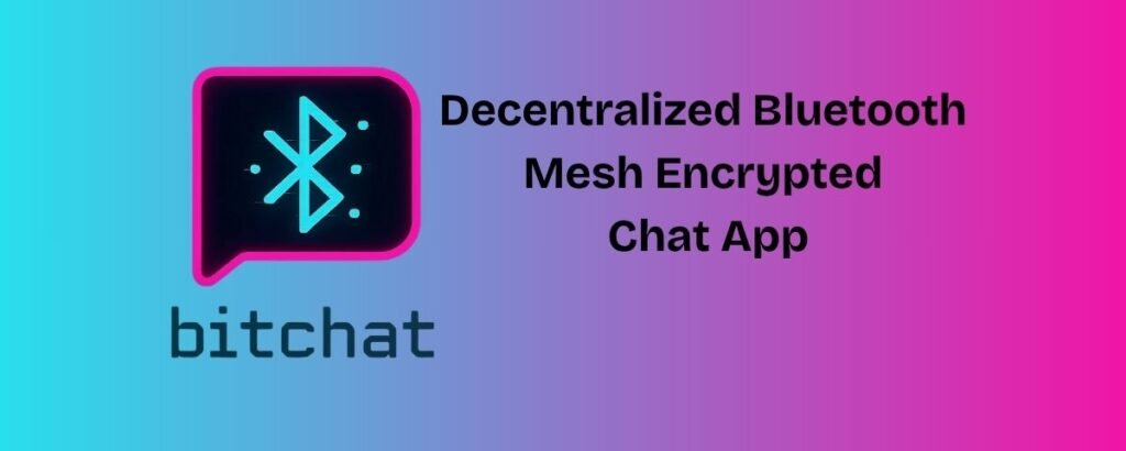 Bitchat app login screen on smartphone with decentralized Bluetooth mesh network in the background.